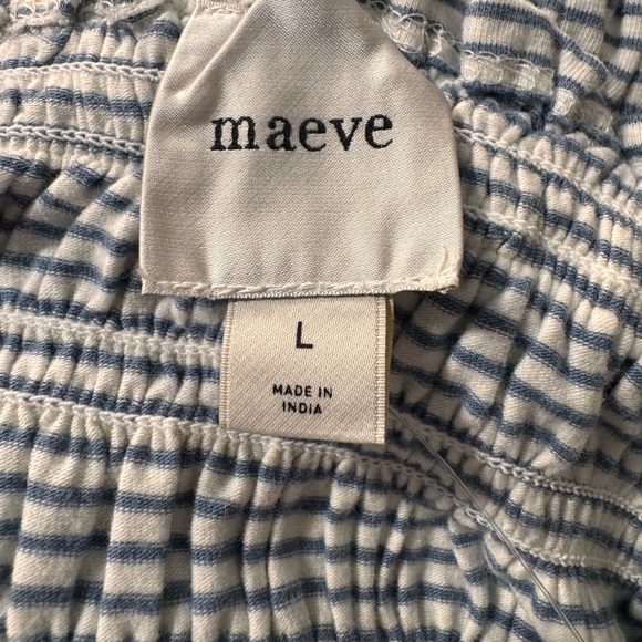 Maeve by Anthropologie- Off-The-Shoulder Smocked Top - Large - NWT - Picture 12 of 14